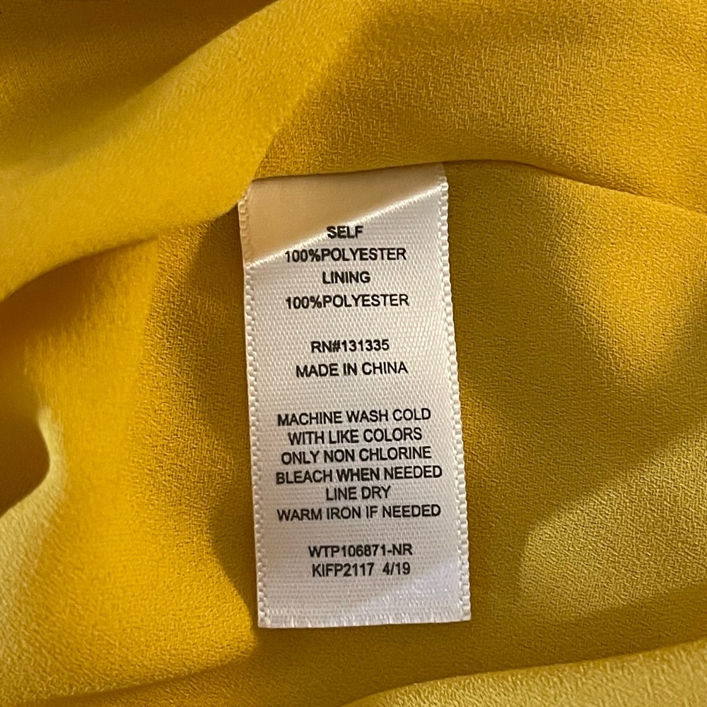 Socialite Button Front Camisole, Mustard, XL, NWT - Picture 6 of 8